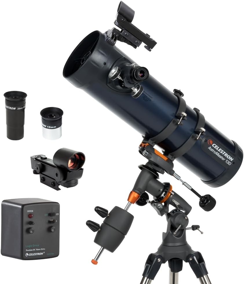 Celestron AstroMaster 130EQ-MD Reflector en funcionamiento