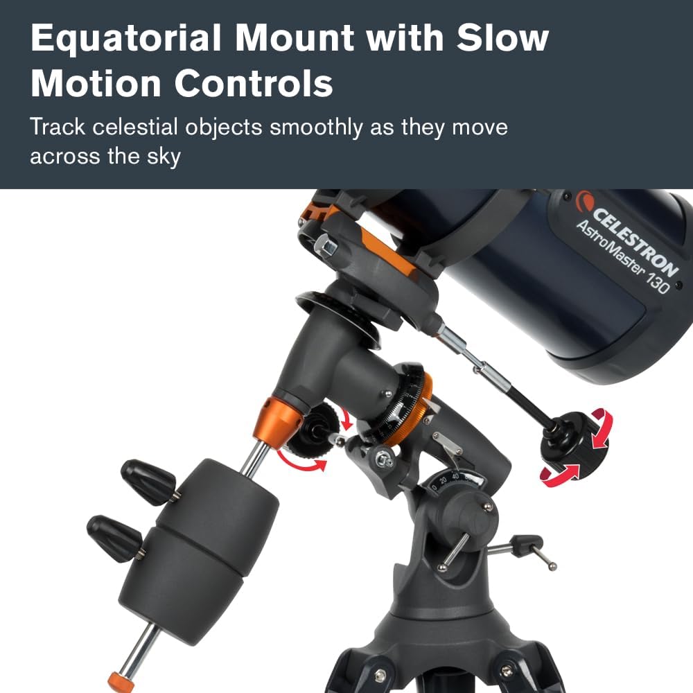 Detalles ópticos del Celestron AstroMaster 130EQ-MD Reflector