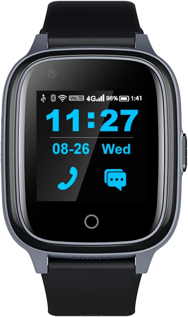 Smartwatch SaveFamily Senior en color negro mostrando sensores de salud