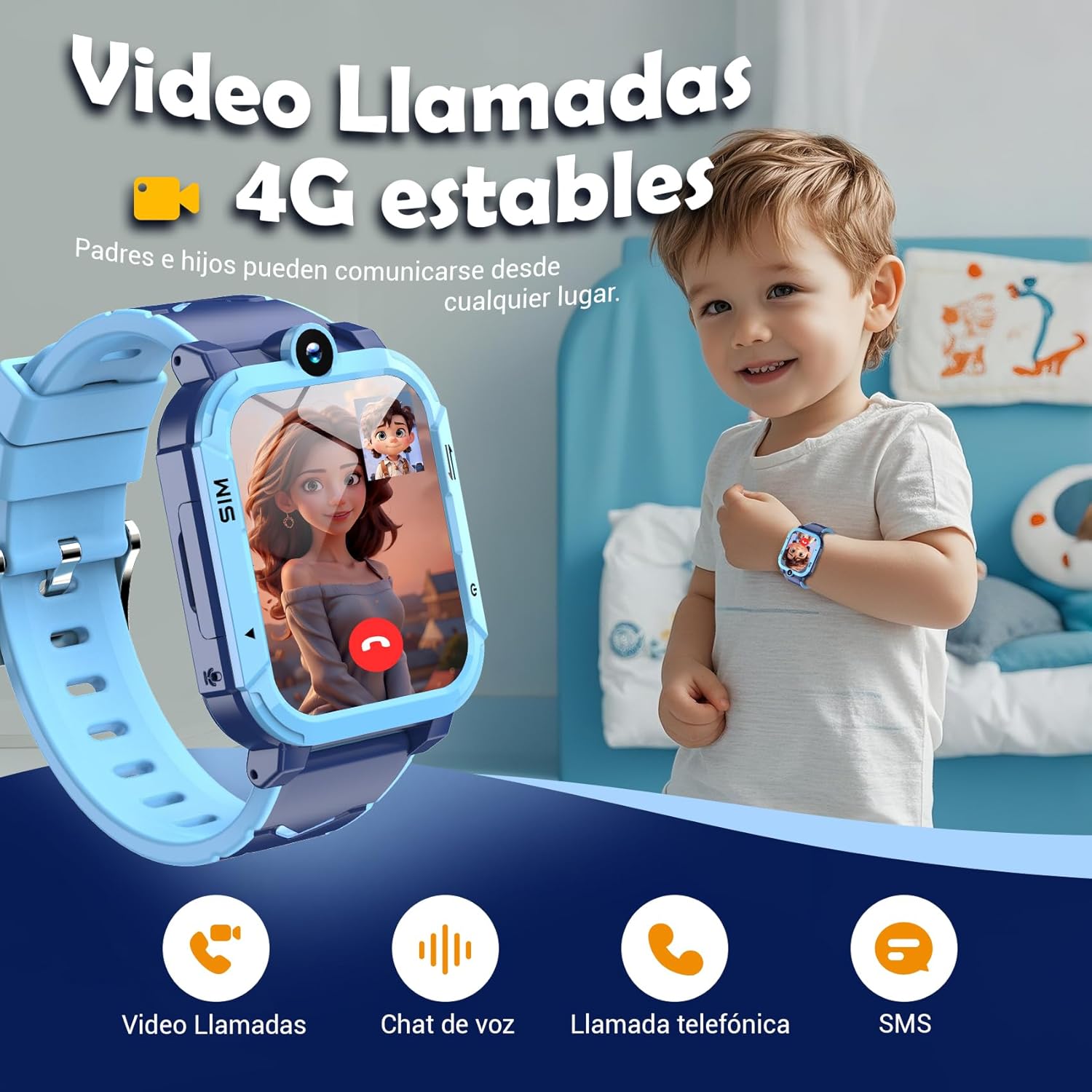 Reloj localizador Blackview 4G para niños con camara frontal