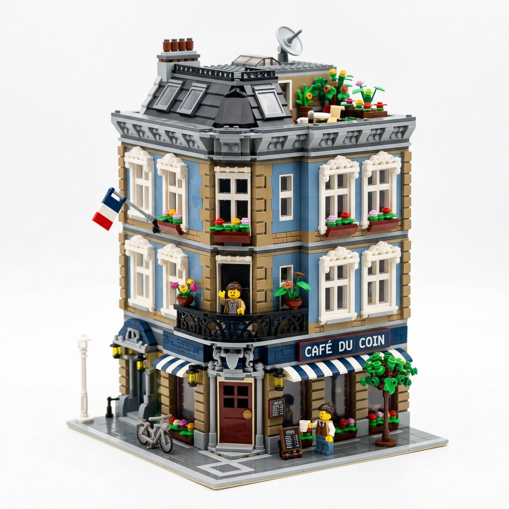 Detalle arquitectónico de los mejores modelos de LEGO Creator Expert modulares