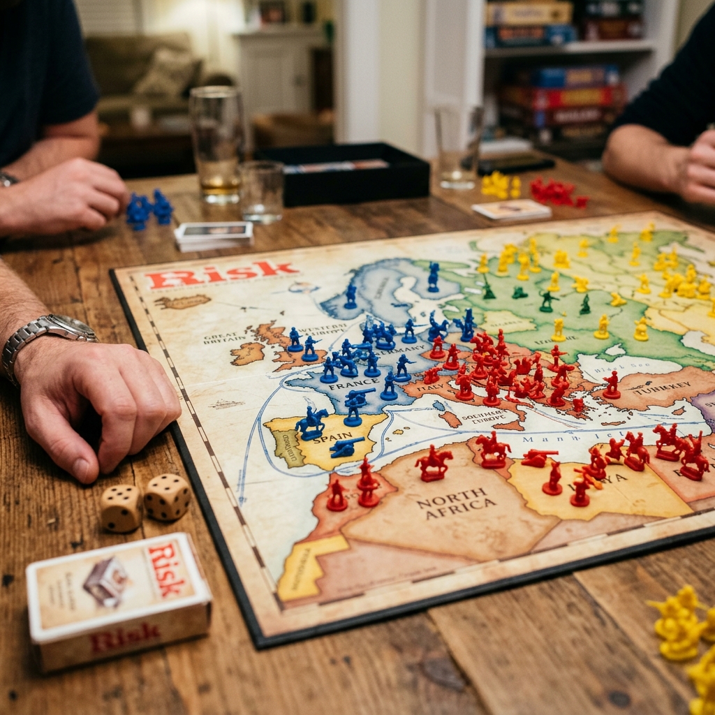 Partida en curso del mejor juego de mesa RISK en español